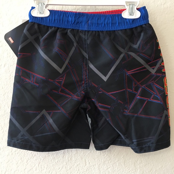 SPIDER-MAN shorts Swim TRUNKS Marvel toddler suit - Picture 2 of 4